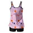 thumbnail image 4 of UTSJKR Womens Tankini Bathing Suits Tummy Control - Floral Printed 2 Piece Swimsuits with Boy Shorts Modest Swimwear Multicolor L, 4 of 4