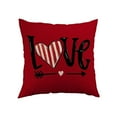thumbnail image 1 of Decoración de Día de San Valentín Funda de Almohada Patrones en Forma de Corazón Cojín de Sofá Decoración de Ambiente Festivo Decoración de Sala de Estar Y Dormitorio Decoraciones de Día de San Valent, 1 of 6