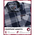 thumbnail image 5 of CANADA WEATHER GEAR Men's Flannel Shirt - Casual Button Down Long Sleeve Sweatshirts for Men (M-XXL), 5 of 7