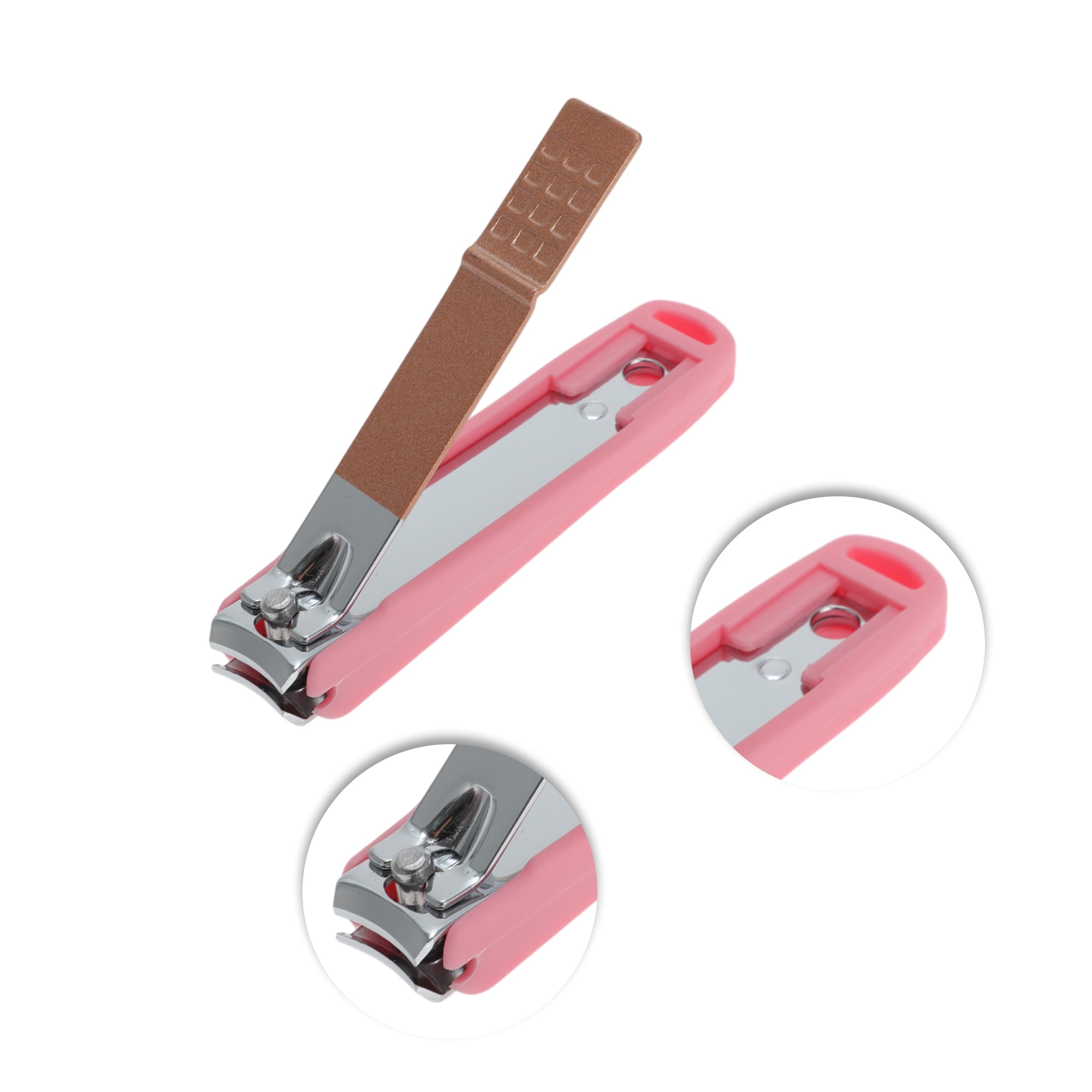 Unique Bargains 6pcs Portable Nail Clippers Set 3.54" Length Rose Gold Tone