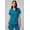 Caribbean Blue, variant on Women's Vital Scrub Top, 1-Pocket V-Neck - MotionTech Fabric, 4-Way Stretch, Wrinkle-Resist, Anti-Shrink, Chest Pocket, Semi-Slim Fit (Sizes Vary)