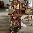 thumbnail image 3 of Boho Vintage Floral Design Sleeveless Dress Woman Fashion Long Dresses Women's Summer Suit Dress 2025, 3 of 7