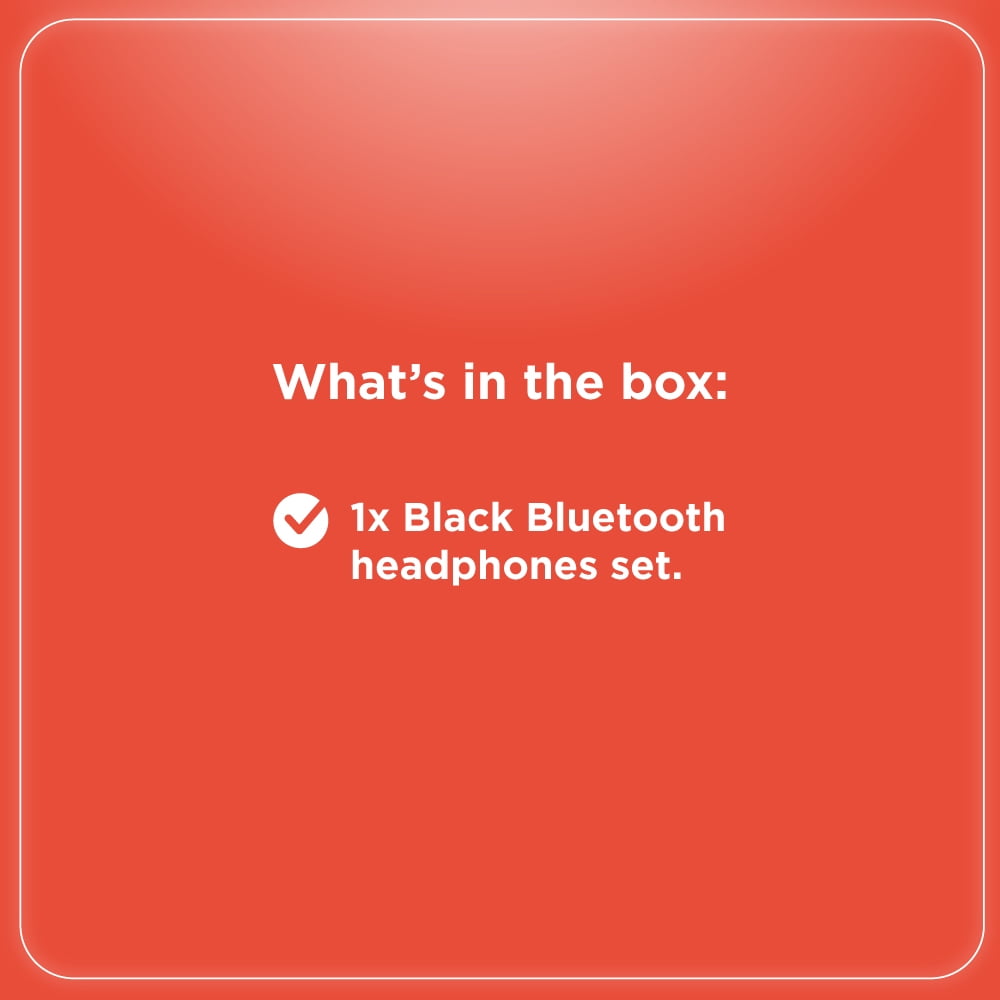 RadioShack Bluetooth Headphones V5.0 (250MAH, Black)