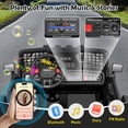 thumbnail image 4 of Funcid 24 Volt Ride on Toys with Remote Control, 400W 2-Seater Ride on Cars with Colored LED Lights & Battery Indicator, Electric Car for Kids w/ Bluetooth, Light Control, Volume Knob, Black, 4 of 9