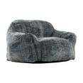 thumbnail image 3 of Sealy Tore Blue Faux Fur Bean Bag with Shredded Foam for Ultimate Comfort, 3 of 12