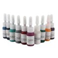 thumbnail image 1 of Juego de tintas para tatuajes de cejas Microblading - 10 colores vibrantes para maquillaje permanente, 1 of 10