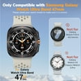 thumbnail image 2 of AIYOCK Waterproof Silicone Watch Band Compatible with Samsung Galaxy Watch Ultra 47mm for Men Women, 2 of 8