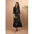 thumbnail image 3 of DWEEP SARA Black Embellished Embroidery Double Layered Kurta, XL,42, 3 of 6