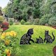 thumbnail image 3 of Estatuas de metal decorativas para jardín de gato, 3 piezas, silueta hueca de gato, decoraciones de estaca con forma de animal, negro, 3 of 3