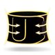 thumbnail image 4 of Protector de soporte de cintura transpirable para correr deportes Fitness cinturón entrenador de cintura (amarillo S), 4 of 8