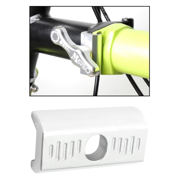 Tubo de Dirección de Bicicleta Plegable Baoblaze Aleación de Aluminio Apretar Marco Palanca Soporte de Junta Abrazadera Plata