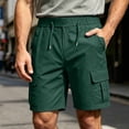 thumbnail image 3 of Havenre Men's Hiking Cargo Shorts Lightweight Athletic Shorts for Outdoor Fishing Camping Loose Fit Casual Summer Drawstring Elasic Waist Golf Short Pants with Multi Pockets, 3 of 10