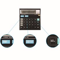 RENACLIPY Black Accounting Calculator with Simple Design, Easy , Portable and for Office and School Use