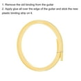 thumbnail image 3 of Uxcell Plastic Binding Purfling Strip 1650x6x1.5mm for Acoustic Classical Guitar Yellow, 3 of 5