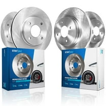 Detroit Axle - AWD Brake Rotors for Ford 2018-2022 Ecosport 11.81" inch Front and 10.67" inch Rear Disc Brake Rotors 2019 2020 2021 Replacement