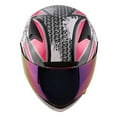 thumbnail image 5 of 1STORM MOTORCYCLE BIKE FULL FACE HELMET HG335 BOOSTER SKULL PINK, 5 of 6