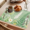 thumbnail image 3 of Placemat Set of 4 Flower Butterfly Leaf Placemats for Dining Table Spring Plant Washable Table Mats for Kitchen and Party Decor Indoor & Outdoor Use, 3 of 8