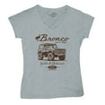 thumbnail image 5 of Ford Bronco Wild and Untamed Since 1966 Women's V-Neck T-shirt Vintage Off-Road 4x4 Adventure Retro Truck Licensed Tee, 5 of 7