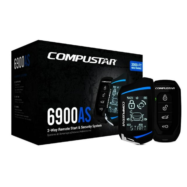 Compustar CS6900AS Car Remote Start Security System 2 Way / 3000ft Range