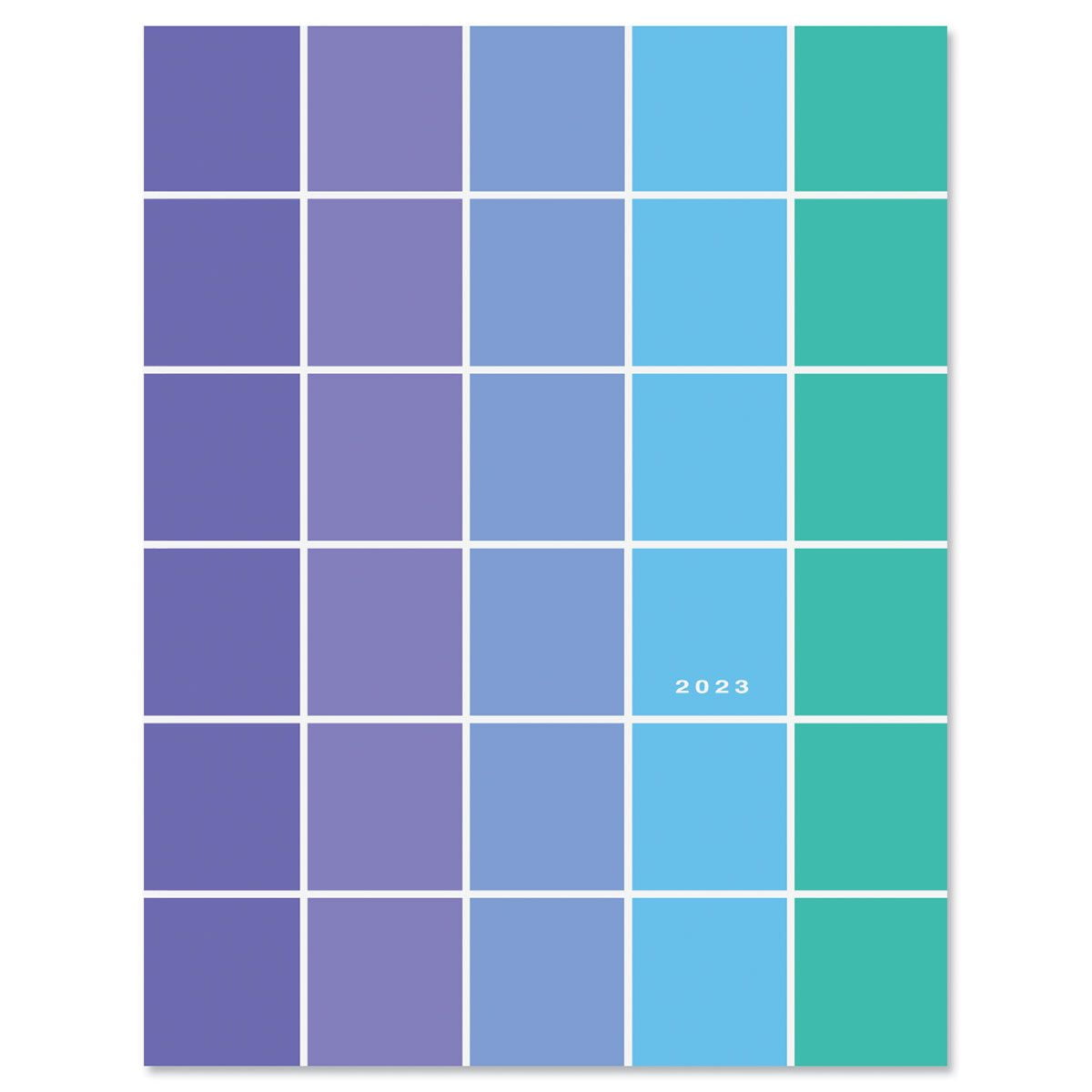 2023 Rainbow Colors Desk Planner - Monthly Calendar, 8-1/2" x 11" Closed -  Walmart.com