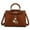 Cassia Cognac, variant on Cassia Women’s Satchel Bag Vegan Leather Crossbody Bag Handbag Purse by Mia K