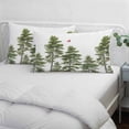 thumbnail image 3 of Christmas Pillow Covers, Linen Long Throw Pillow Case, Farmhouse Winter Pine Tree Cardinal Snowflake Holiday Pillow Protector Decorative Cushion Cover for Living Room/Bedroom 20" x 36", 3 of 8