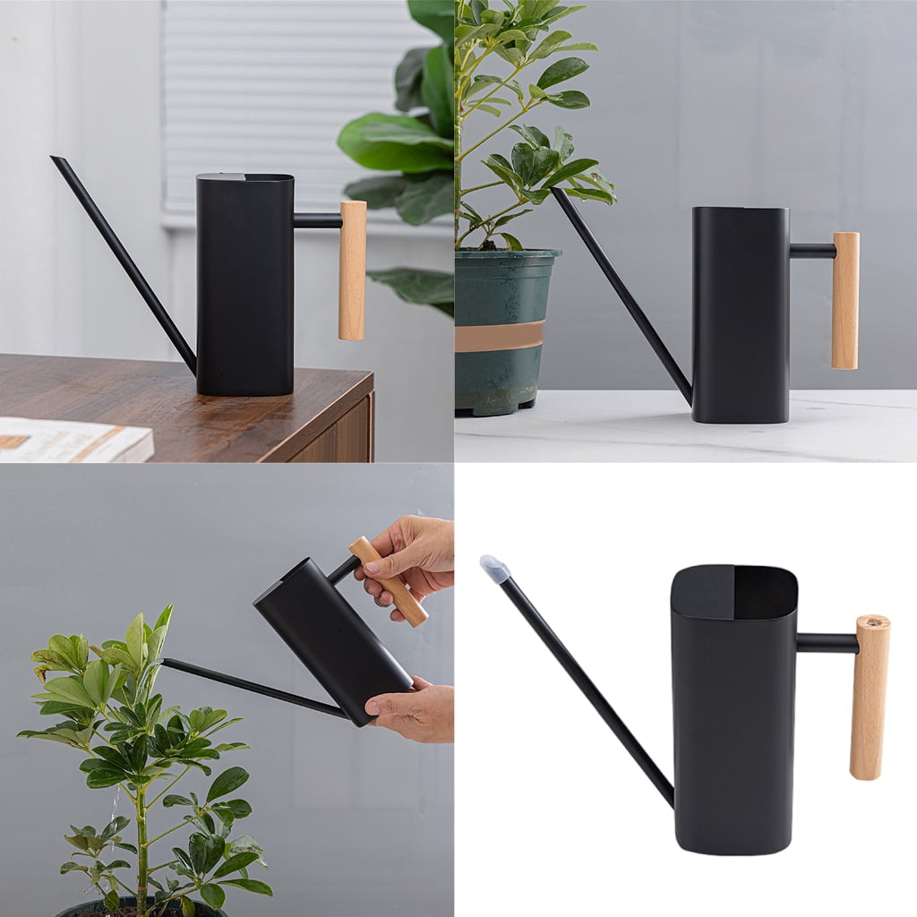 KCAHPAN Stainless Steel Watering Can Long Spout for Indoor and Outdoor Garden Plant