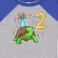 thumbnail image 4 of Inktastic 2nd Birthday Cute Turtle in Party Hat with Confetti Boys or Girls Baby Bodysuit, 4 of 5