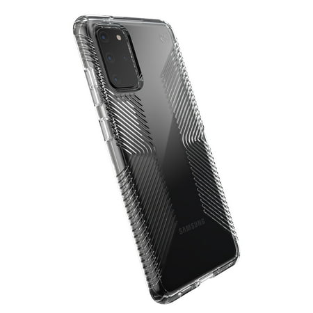 Speck - Presidio Perfect Clear + Grip Case for Samsung Galaxy S20+ 5G - Clear/Clear