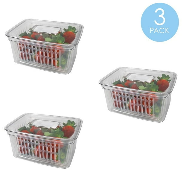 Home Basics Keep Fresh Small Vegetable Keeper, Clear