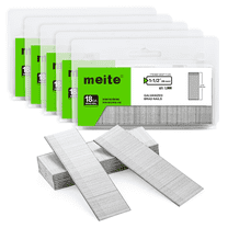 MEITE Brad Nails, 1-1/2 Inch Length Galvanized 18 Gauge 5 Packs (1000Pcs/Pack)