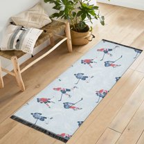 Yayeee Runner Rug for Bedroom 2'x6' Machine Washable Hallway Non Slip Mat, Hockey Action Zone