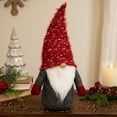 thumbnail image 4 of Plush Standing Gnomes Christmas Decorations - 14" - Set of 2, 4 of 7