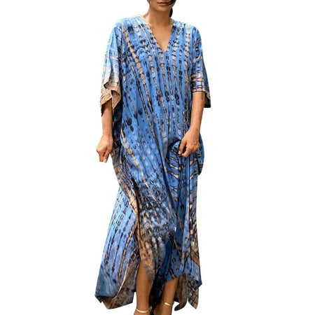 Valueadd Women s Summer Quick Drying Dye Loose Size Vacation Robe Beach Skirt Bikini Shirt Cover Up Cover Ups for Swimwear Women