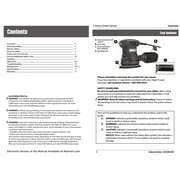 Hyper Tough 2.5 Amp Corded 5 inch Orbital Sander with Dust Bag, Vacuum Hose Adapter & 3 Sanding Sheets, New Condition
