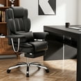 thumbnail image 3 of New Office Chair, Big and Tall Executive Office Chair with Footrest, Leather Computer Chair, Ergonomic Reclining Chair High Back, Large Home Office Chair (Black), 3 of 8