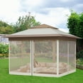 thumbnail image 5 of Arlopu 11x11 Pop up Gazebo Tent with Mosquito Netting, Portable Outdoor Canopy Tent for Patio, Garden, Backyard, 5 of 8