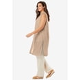thumbnail image 3 of Woman Within Plus Size Lightweight Linen Vest Sweater, 3 of 6