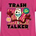 thumbnail image 3 of Toy Story 4 - Forky Trash Talker - Toddler & Youth Girls Short Sleeve Graphic T-Shirt, 3 of 5