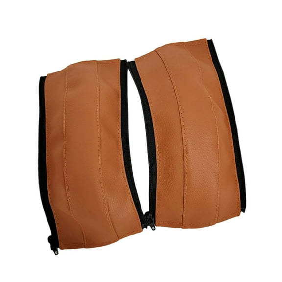Ergonomic Handle Covers with Soft PU Leather Grip for Pushchairs
