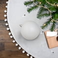thumbnail image 2 of Northlight 4" Shatterproof Matte Christmas Ball Ornament - White, 2 of 4