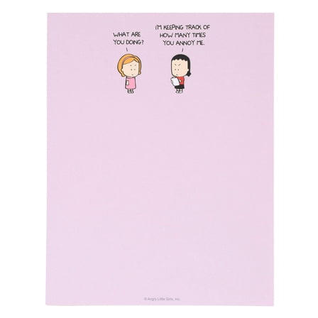 Keeping Track of How Many Times You Annoy Me Notepad