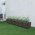 6-Section Planter Box, Large Raised Planter Box, Outdoor Self Watering ...