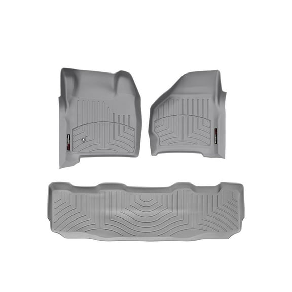 WeatherTech Custom Fit FloorLiners compatible with 1999-2007 Ford Super Duty - 1st & 2nd Row, Grey