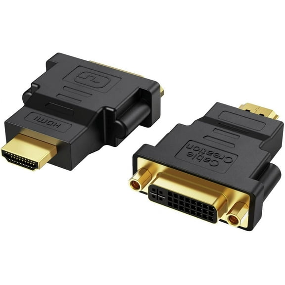Simyoung HDMI Male to DVI-D 24 1 Pin Female m-f Adapter Converter for HDTV LCD Monitor