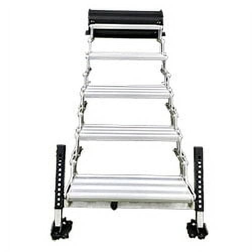 Torklift Entry Step A9105 GlowStep Revolution Uprising; Without Platform; 24 Inch Width Between Door Frame Flanges; 18 to 19 Inch Collapsed Height; Built In Step Tread; Self-Illuminating Glow Plates