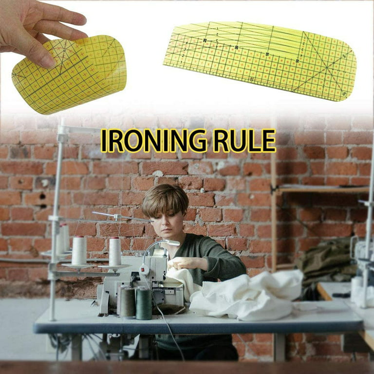 Hot Iron Ruler Hot Ironing Measuring Ruler, Hot Hemmer Ruler Heat Resistant  Ruler Sewing Tools Measuring Handmade Tool for Electric Iron Home Ironing