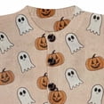 thumbnail image 7 of Stralyhd Halloween Sweaters for Women Plus Size Novelty Pumpkin Ghost Knitted Sweater Button Down Open Front Soft Casual Fall Winter Warm Sweater White 4XL, 7 of 7