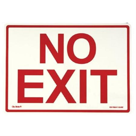 Glow In The Dark Exit Signs - peel and stick eg sign glow background; red text