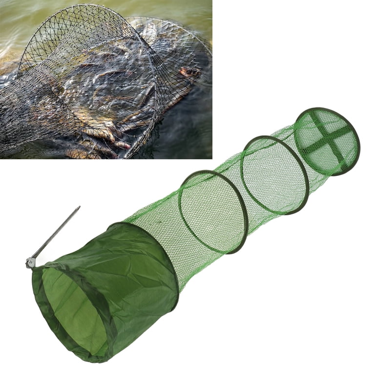 cross net fishing Sorven Collapsible Fishing Net Cage Fishing Net Cage, Collapsible Fishing  Net Cage Portable Cross Sewing Process for Fishing Accessories S